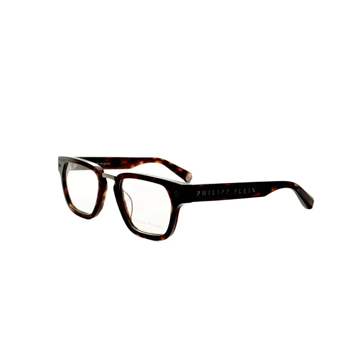 Women`s 51mm Shiny Dark Havana Opticals VPP055W510722 by Philipp Plein