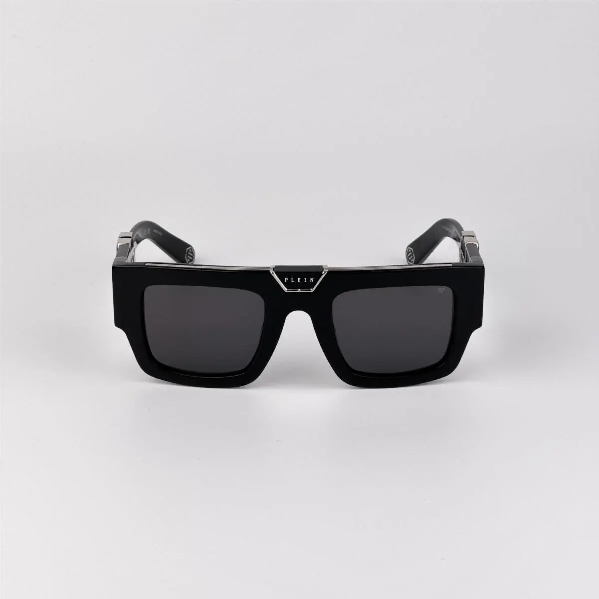 Philipp Plein Men Sunglasses Black Grey Square SPP092M 700Y
