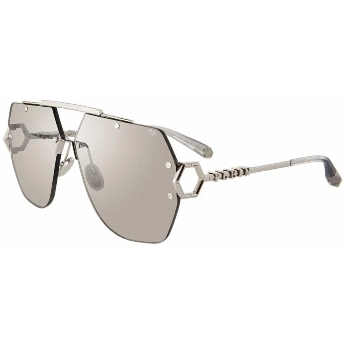 Philipp Plein Spp 111 Palladium 579f Size 66 Sunglasses