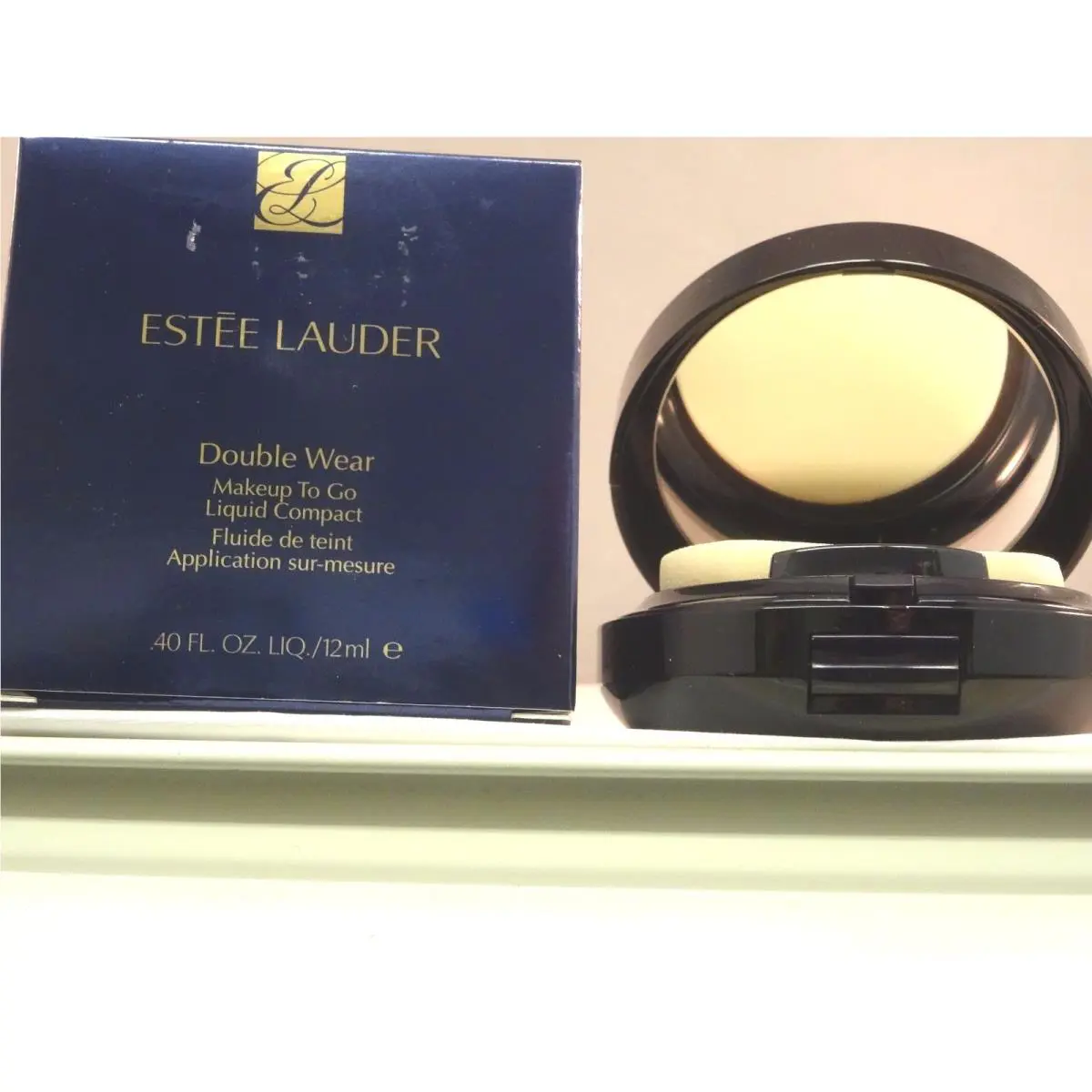 Estee Lauder Double Wear Makeup TO GO Liquid Compact- Pebble - Full Size