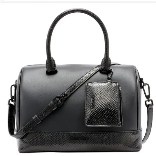 Ashley Satchel in Black or Brushed Plaid/houndstooth Black by Calvin Klein