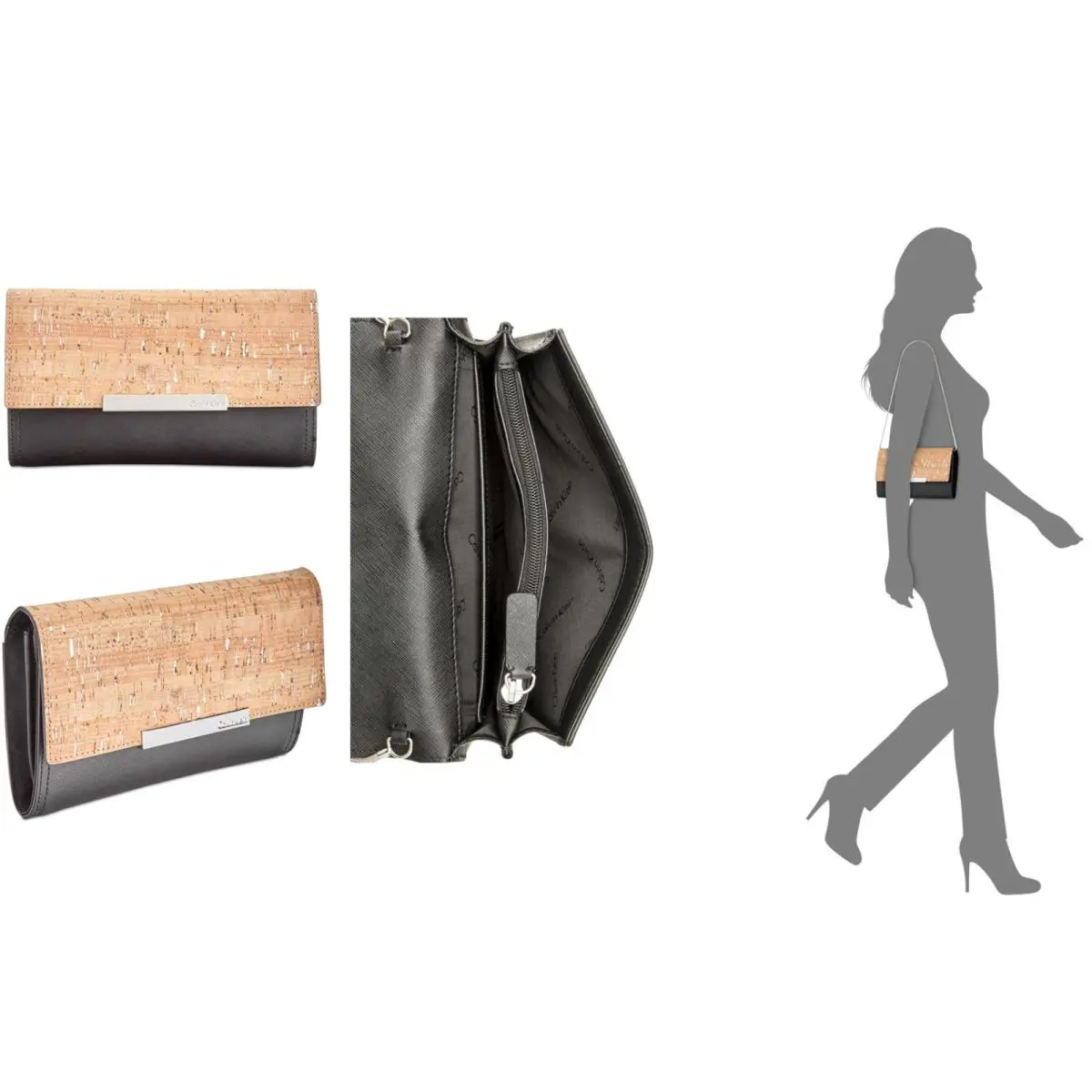 Calvin Klein Women`s Clutch Saffiano Leather Clutch Bag