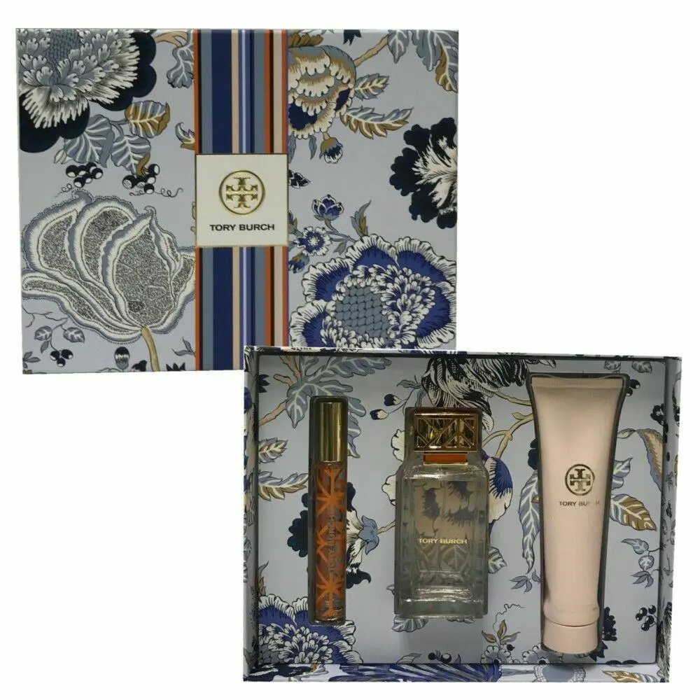 Tory Burch 3 Piece Gift Set Eau DE Parfum Spray 3.4 OZ For Women