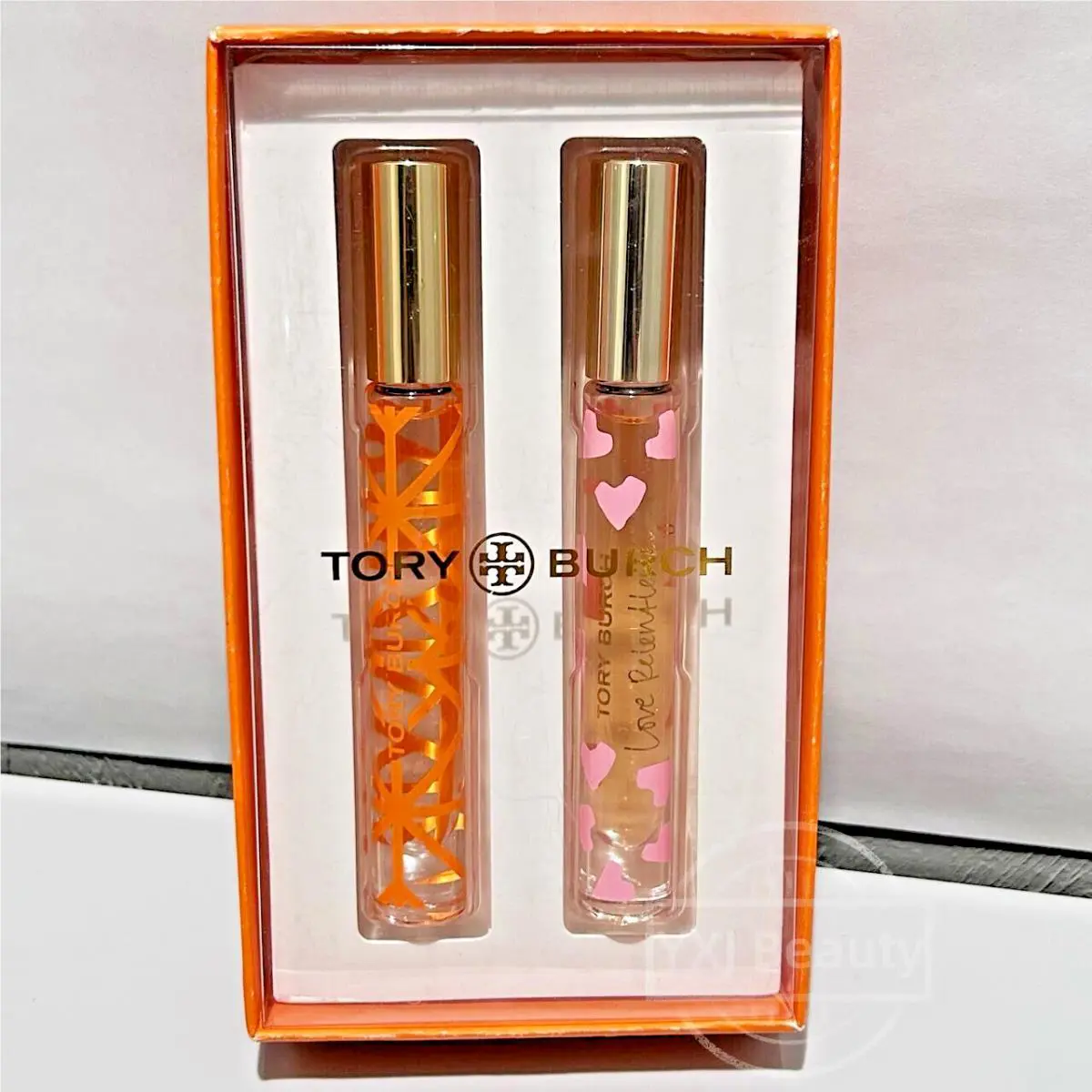 2PC Tory Burch Love Relentlessly/signature Edp Rollerball Set 2x0.2oz Rare