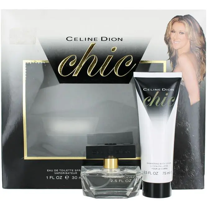 Chic by Celine Dion For Women Set: Body Lotion 2.5oz + Edt 1.0oz