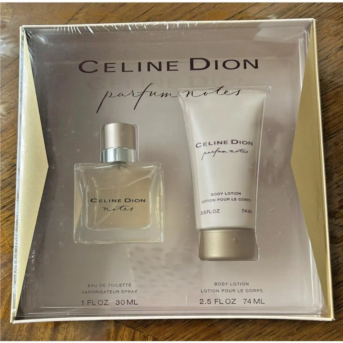 Celine Dion Notes By Coty Edt 1.0oz/Body Lotion 2.5oz Gift Set of 2