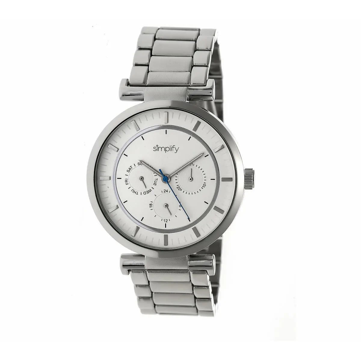 Stainless Bracelet Watch with White Dial Qvc by Simplify