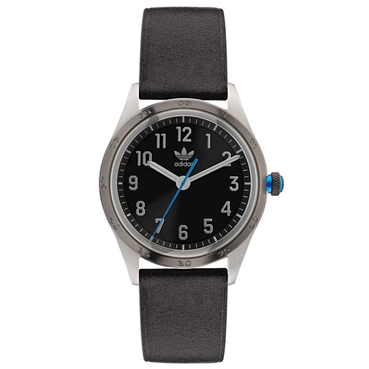 Originals Stainless Steel Black Dial Leather Band Unisex Watch AOSY22528 by Adidas