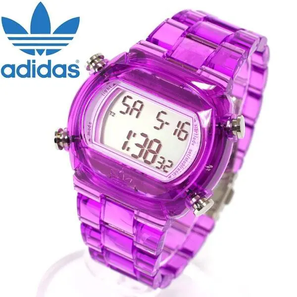 Candy Clear Purple Acrylic Strap Digital WATCH-ADH6506-NEW by Adidas