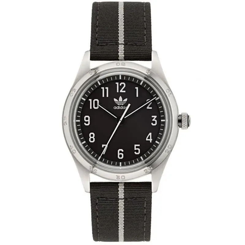 Adidas Originals Style Code Four Black Dial Nylon Strap Unisex Watch AOSY22523