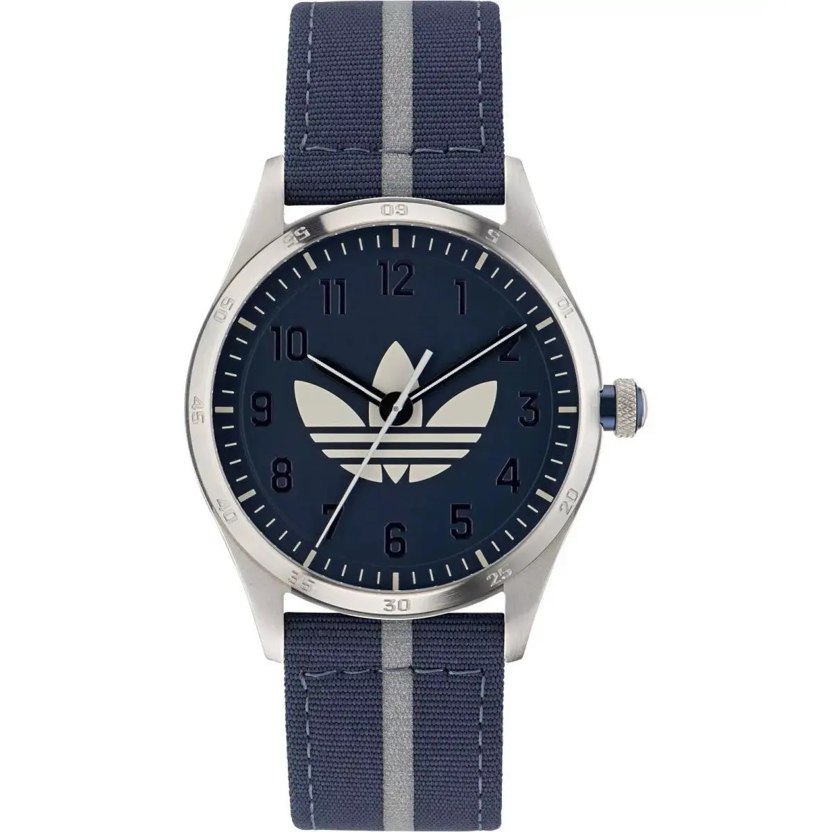 Adidas Men`s Code Four AOSY23041 Blue Dial Fabric Strap Watch 42mm Quartz