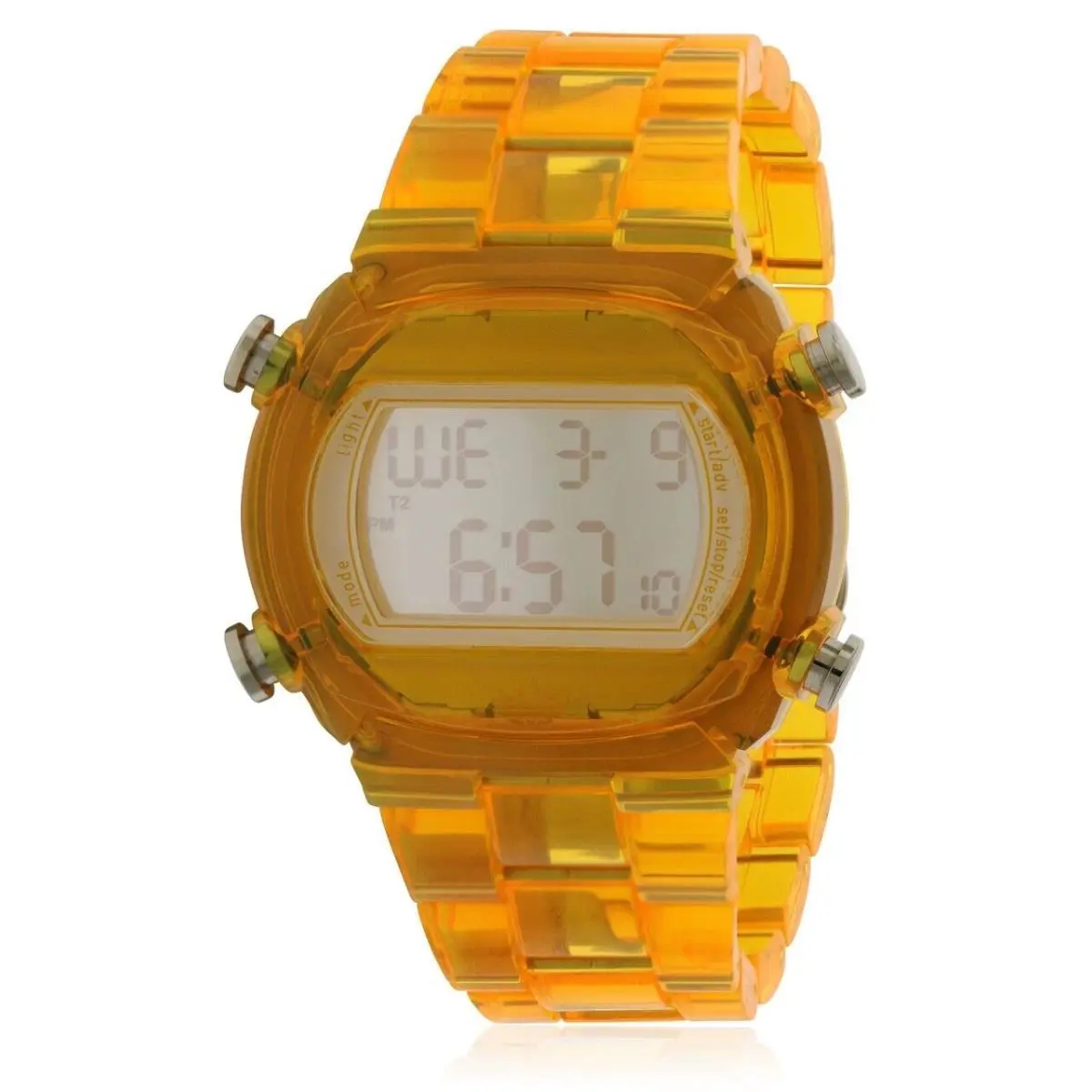 Adidas Candy Yellow Acrylic Resin Strap Digital Chronograph Watch ADH6505