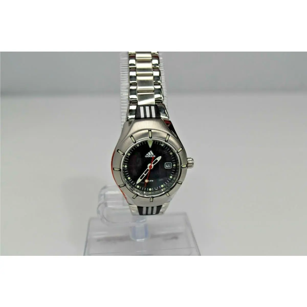 Adidas Women`s Small Stainless Steel Black Dial Watch