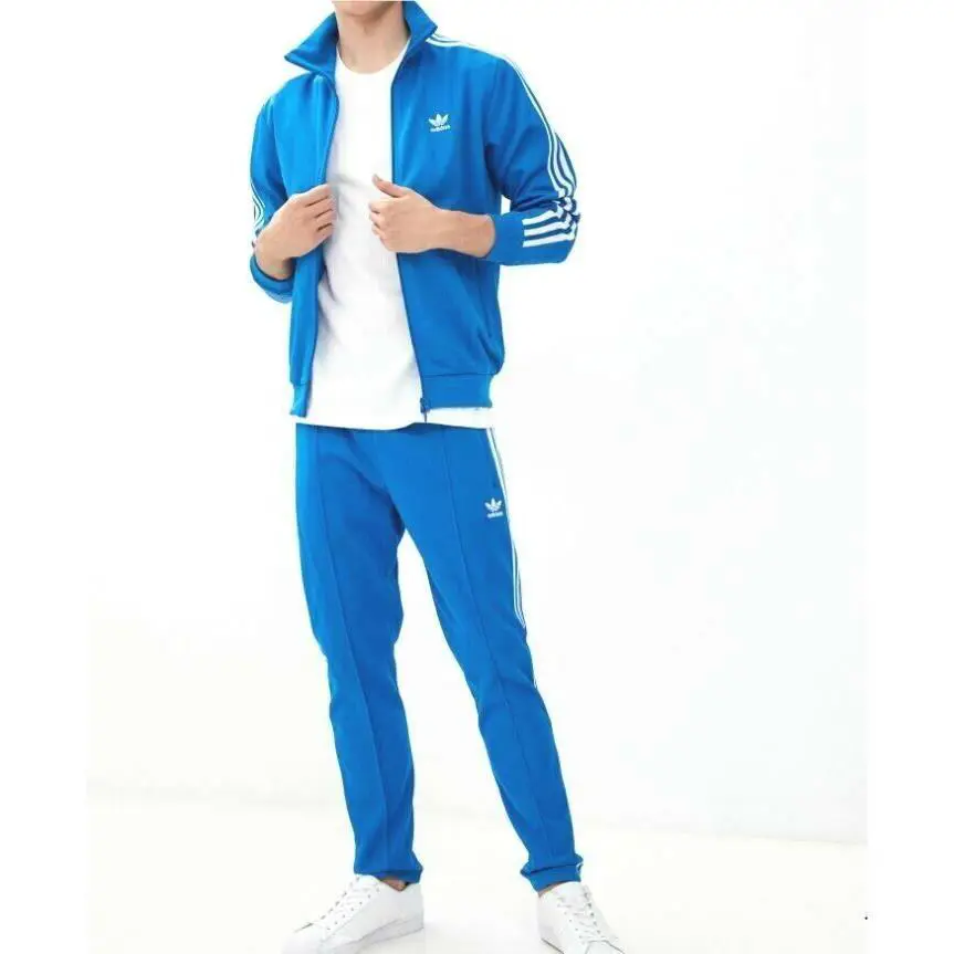 Mens Adidas Originals Beckenbauer Trefoil Tracksuit Jacket Pants Large