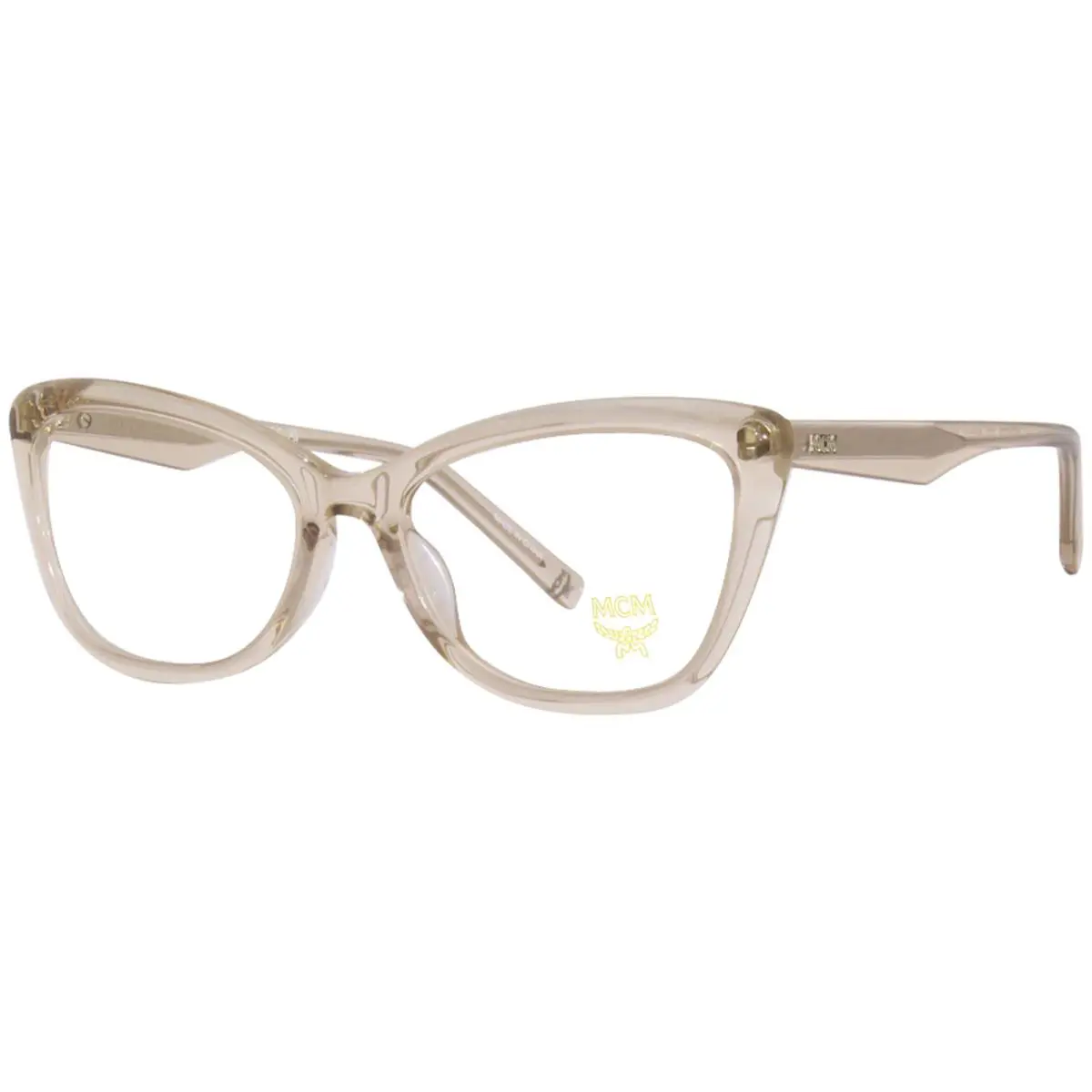 Mcm MCM2708 237 Eyeglasses Frame Women`s Champagne Full Rim Cat Eye Shape 54mm