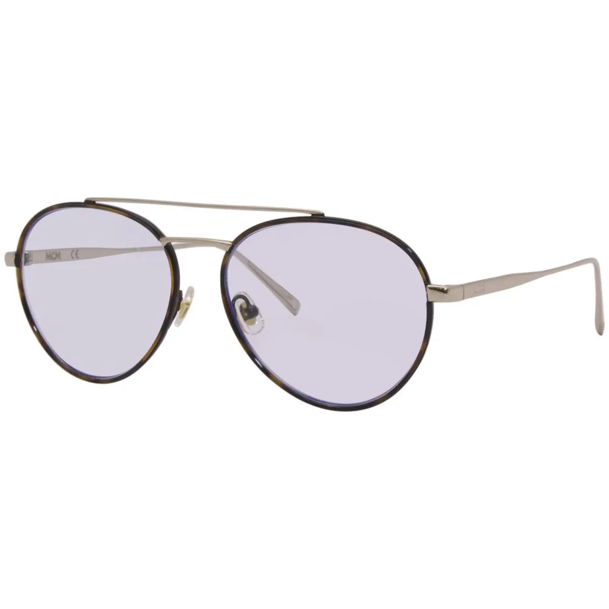 Mcm MCM2121 733 Eyeglasses Women`s Shiny Gold-havana Pilot Optical Frame 55mm - Frame: Gold