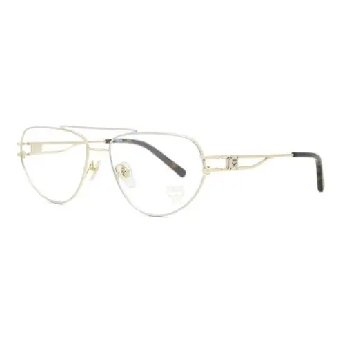 Mcm Unisex Eyeglasses Shiny Gold Silver Aviator 2129-715