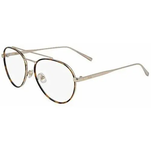Mcm 2121 723 Shiny Gold Havana Aviator Eyeglasses 55mm with Mcm Case by MCM