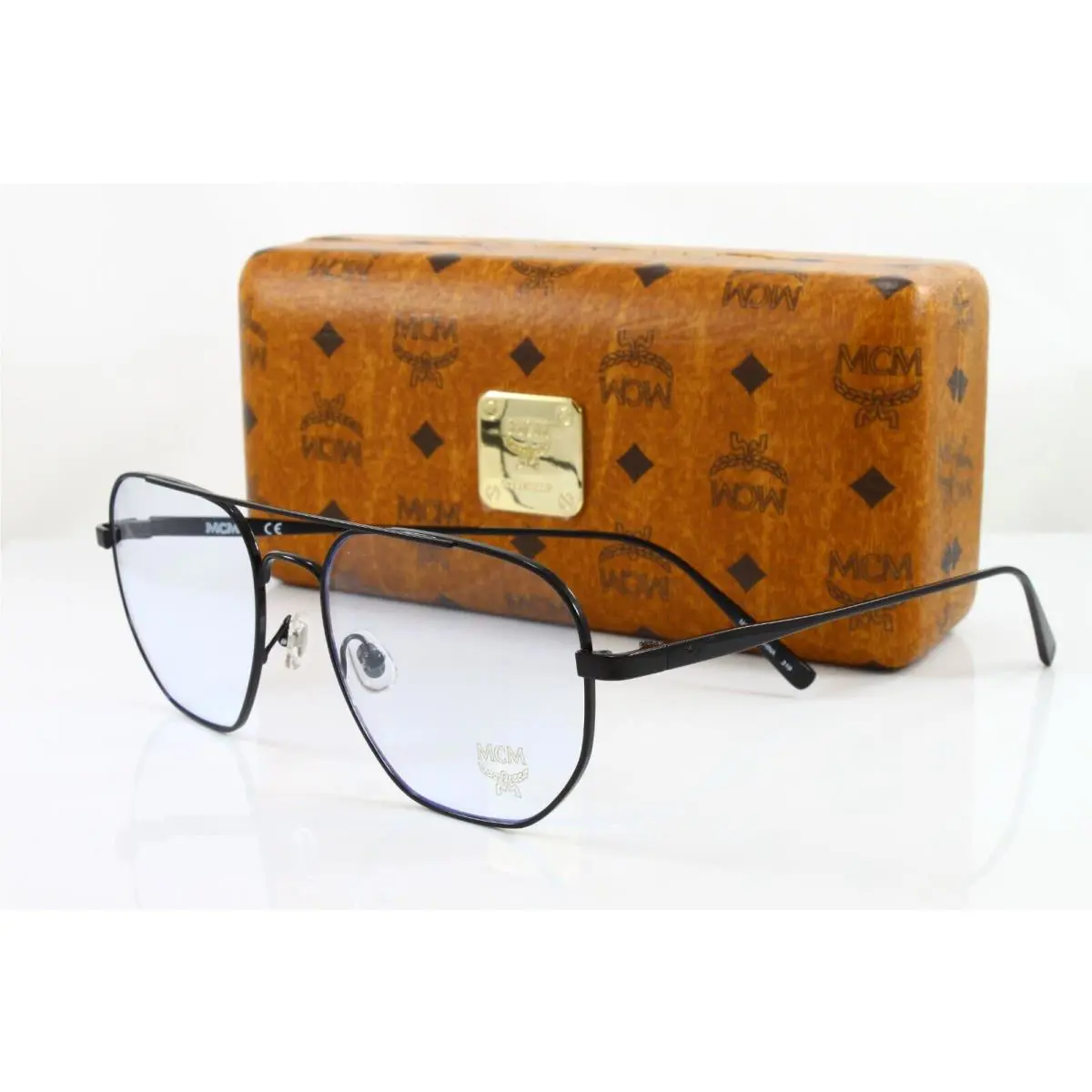 Mcm Eyeglasses Men`s Eyewear Aviator MCM2123 Color 001 Black Size 56mm