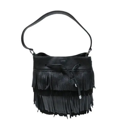 Designer Purse Handbag Cobden Drawstring Shoulder Bag Chose Clr BLACK by Ralph Lauren