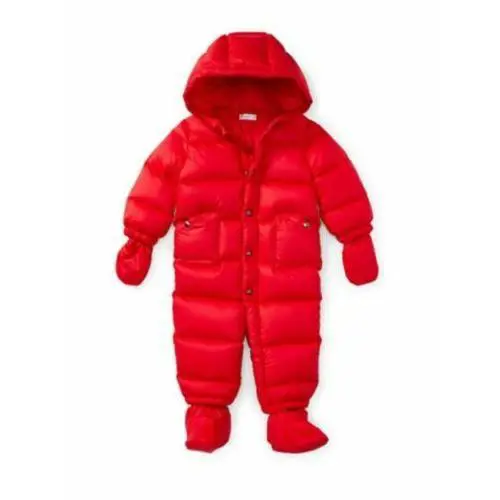 Ralph Lauren Baby Quilted Down Bunting 9 Months Red
