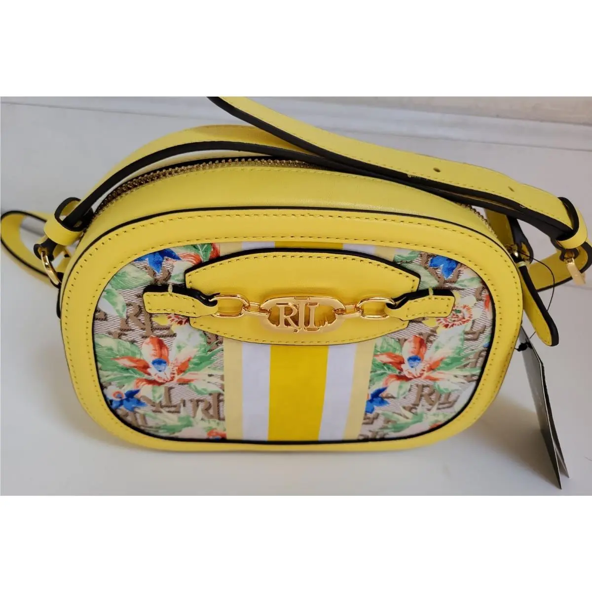 Ralph Lauren Monogram Medium Jordynn Crossbody Bag