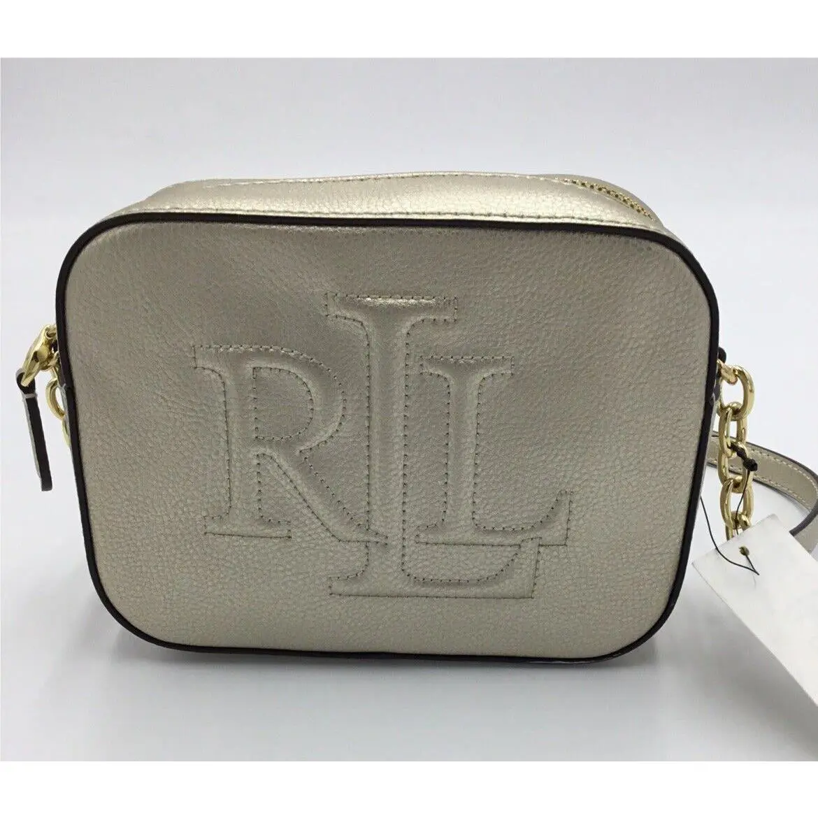 Lauren Ralph Lauren Leather Crossbody Bag Tan One Size