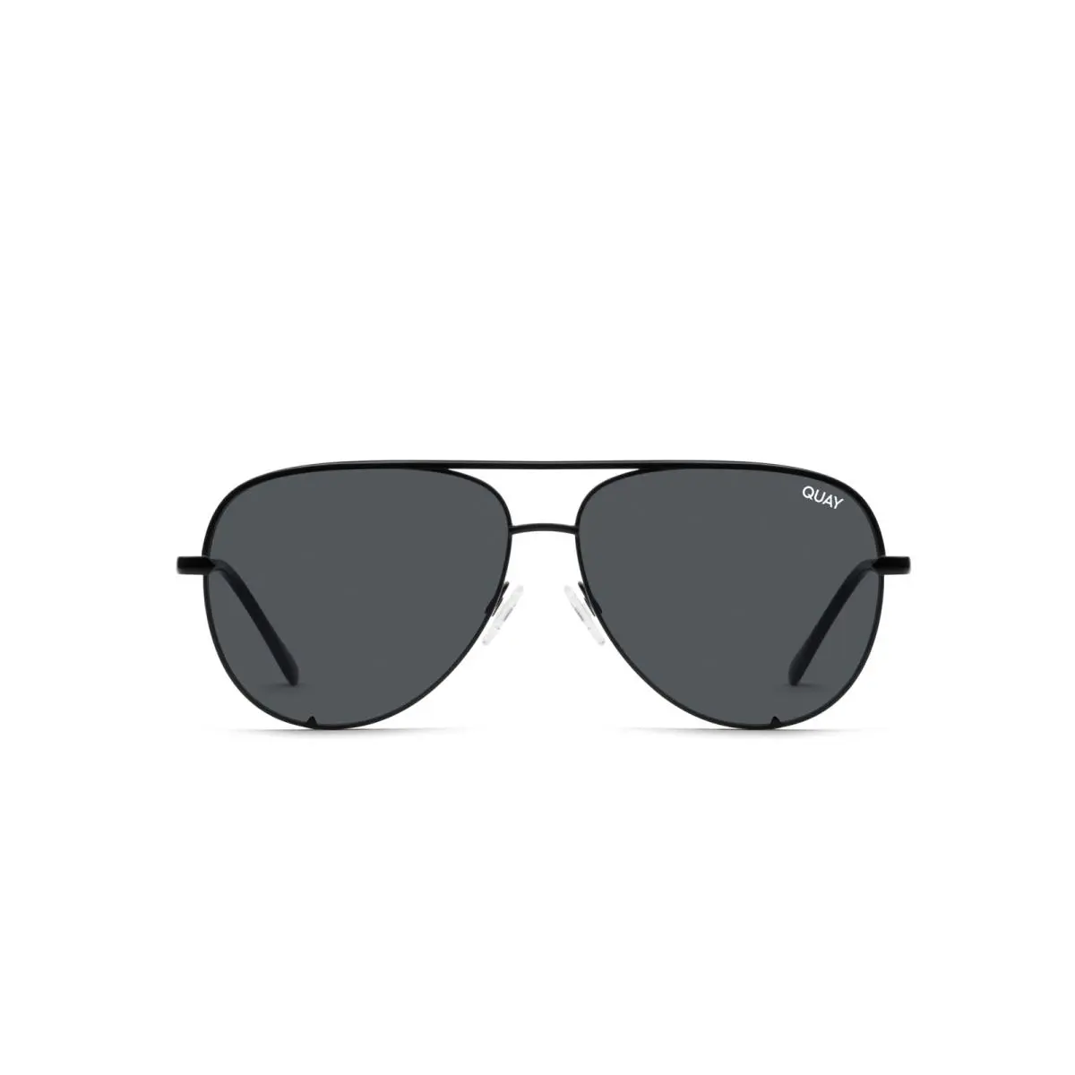 Quay Sunglasses Aviator Style Lenses with Polarized Large Formerly Mini - Black, Frame: Black, Lens: Smoke Polarized