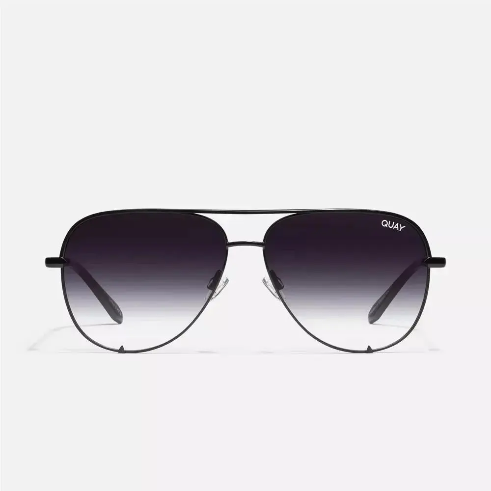 Quay Australia High Key Sunglasses Black Fade