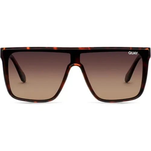 Quay Women`s Nightfall Oversized Sunglasses Tortoise Gold Polarized