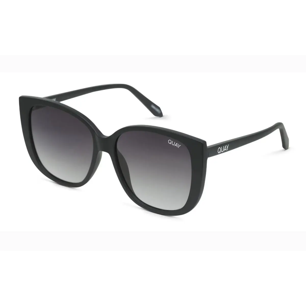 Quay Women`s Ever After RX QT-000579 Matte Black / Smoke Gradient Sunglasses by QUAY