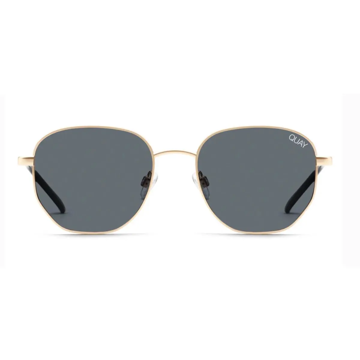 Quay Unisex Big Time RX QT-000605 Gold / Smoke Polarized Sunglasses by QUAY