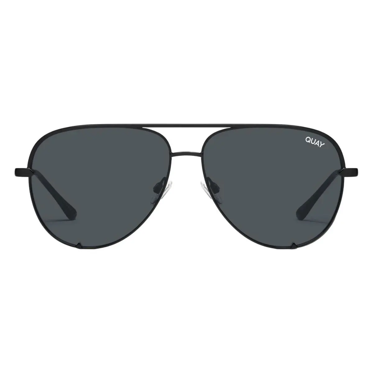 Quay Unisex High Key Micro RX QT-001066 Black / Smoke Sunglasses by QUAY