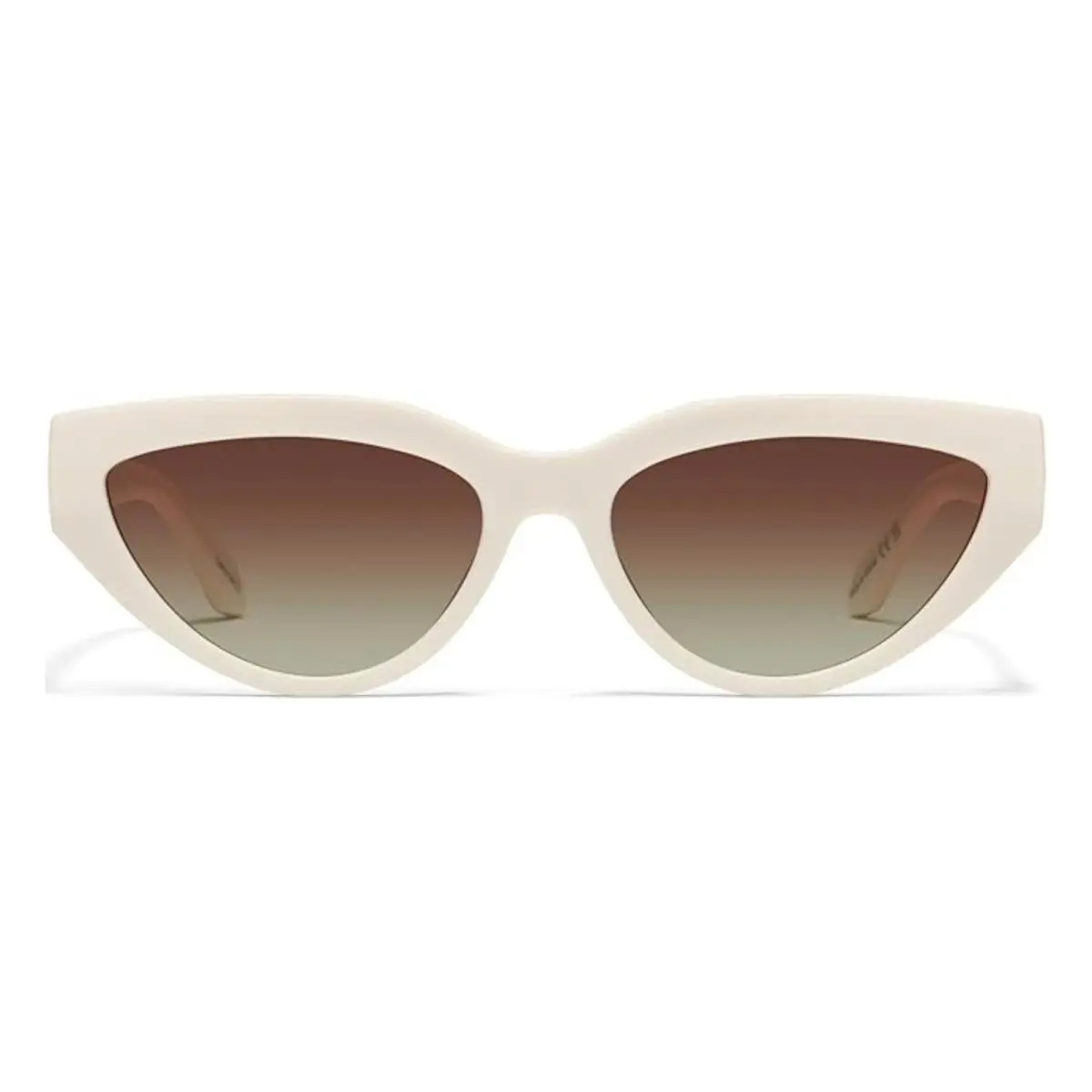 Quay Women`s Narrow-down NO-NS-1807 Cream / Brown Polarized Sunglasses