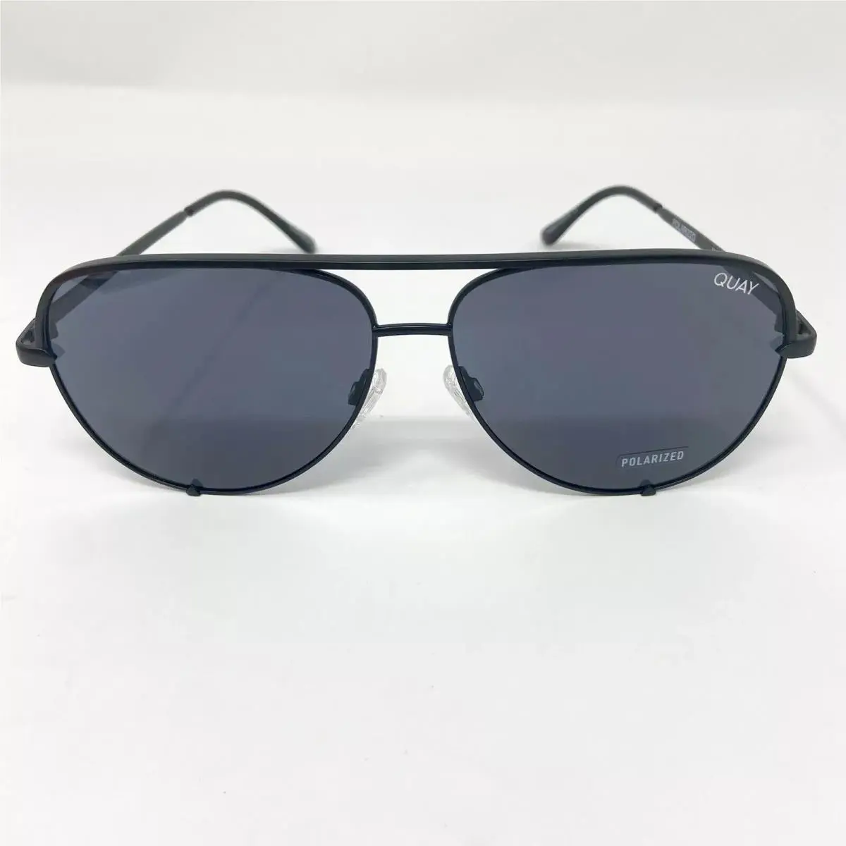 Quay Australia High Key Polarized Sunglasses Black Smoke
