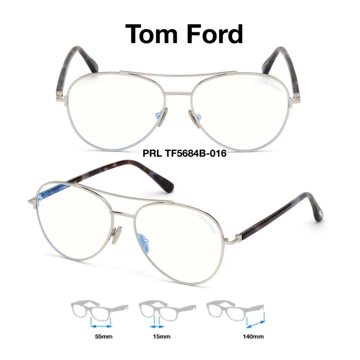 Tom Ford TF 5684-B Eyeglass Frames Unisex FT 5684-B