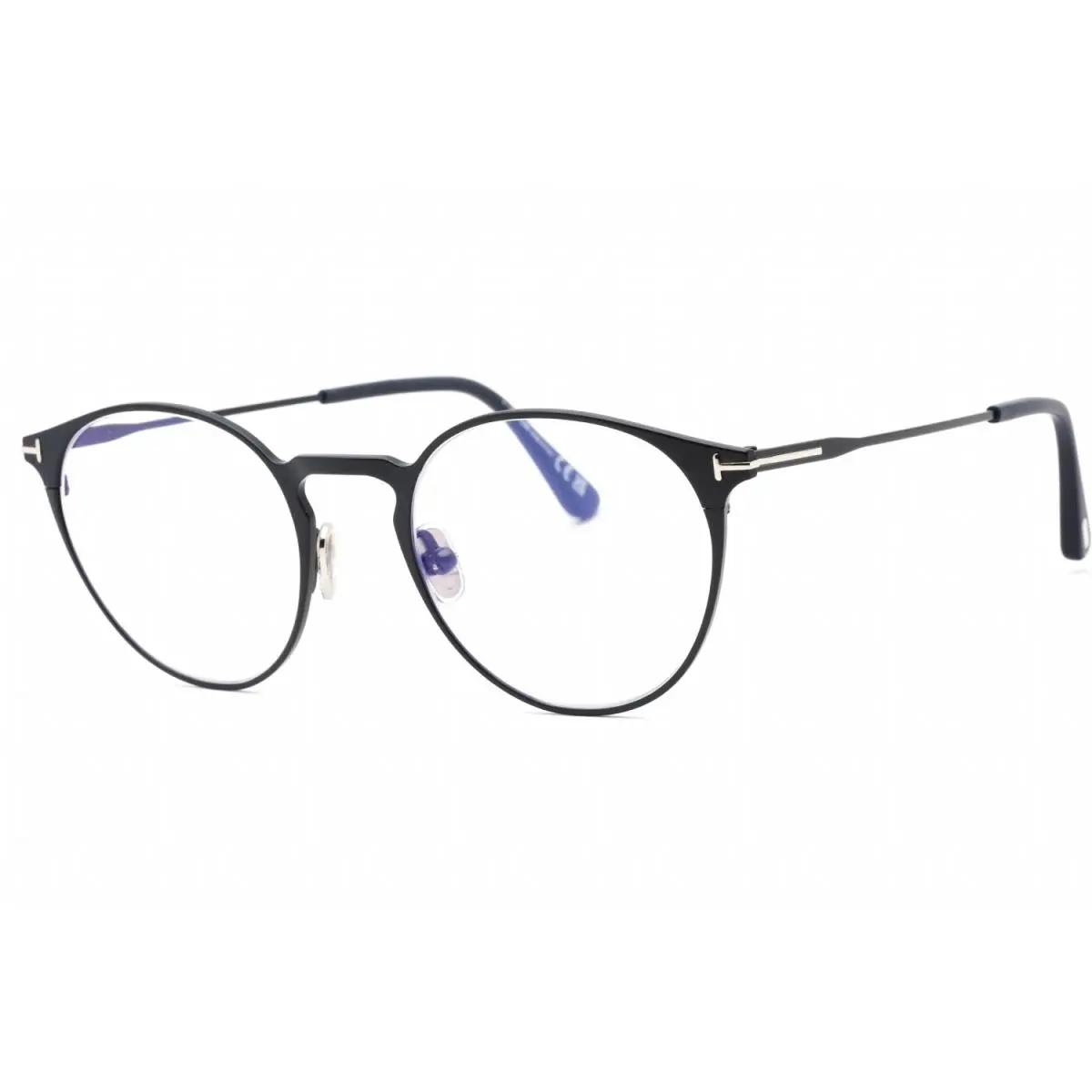 Tom Ford FT5798-B 091 Eyeglasses Matte Blue Frame Blue Block Lenses 49mm