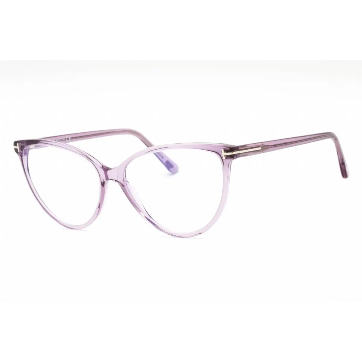 Tom Ford FT5743-B 078 Eyeglasses Shiny Lilac Clear Frame 57mm