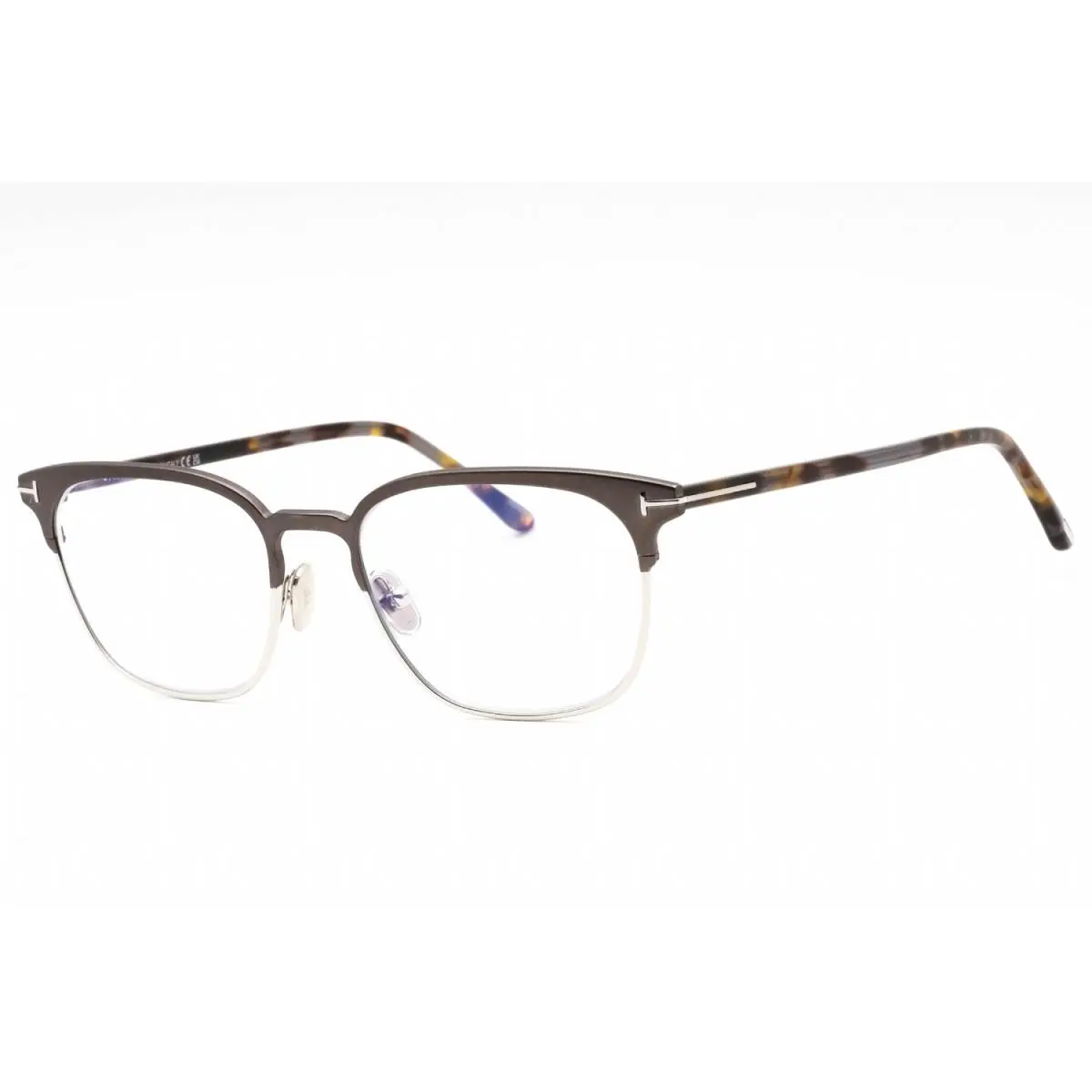 Tom Ford FT5799-B 009 Eyeglasses Matte Gunmetal Clear Frame 53mm