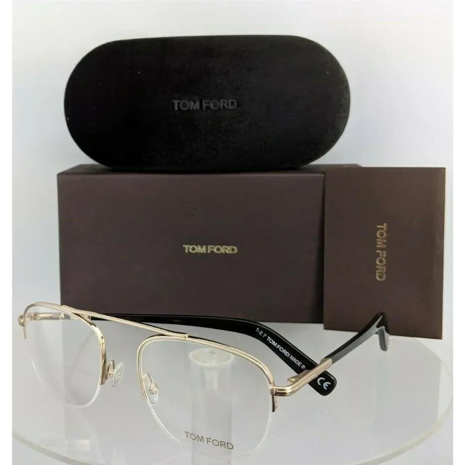 Tom Ford Eyeglasses FT TF 5450 028 49mm Gold Black Frame