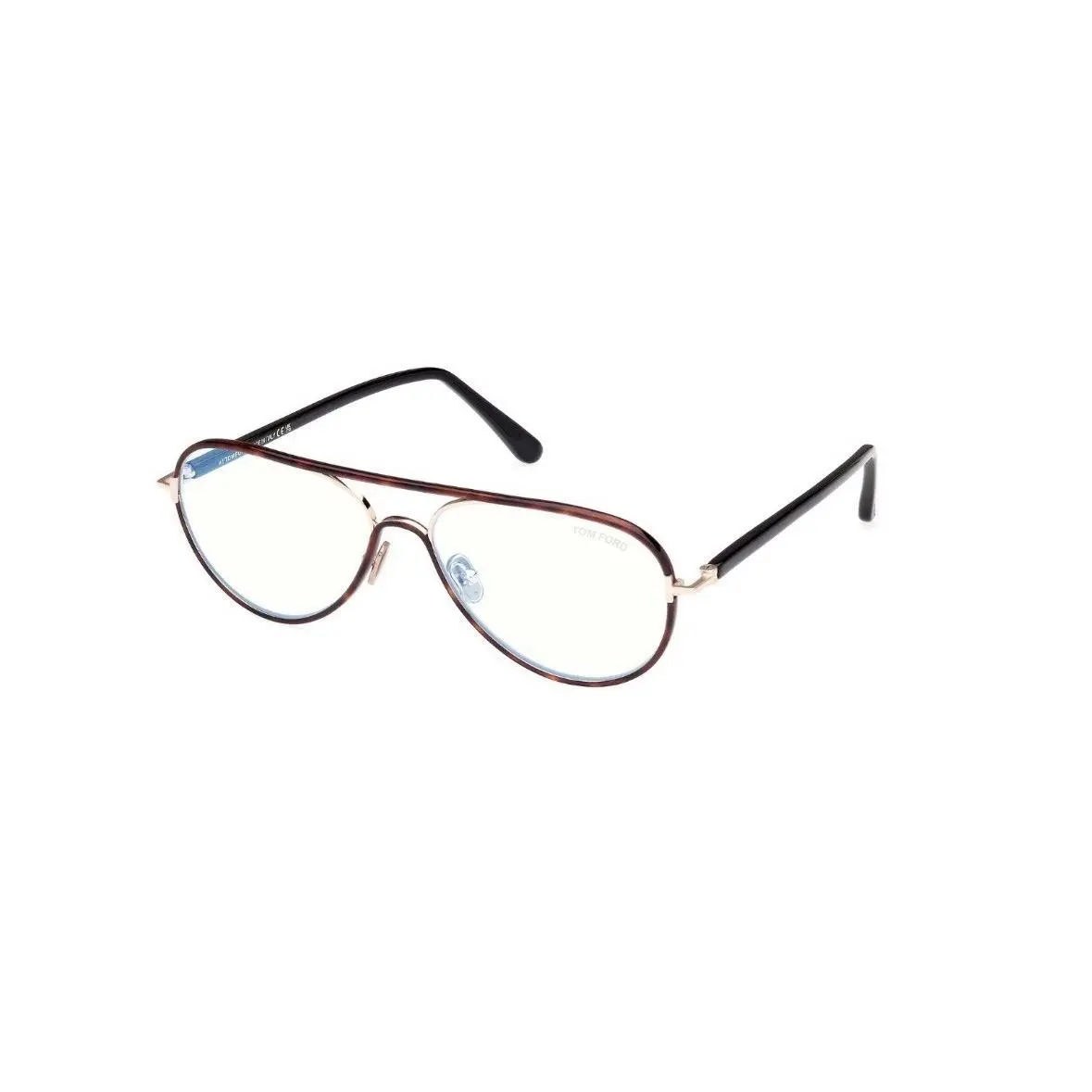 Tom Ford FT5897-B 053 Eyeglasses Blonde Havana Clear Frame 57mm