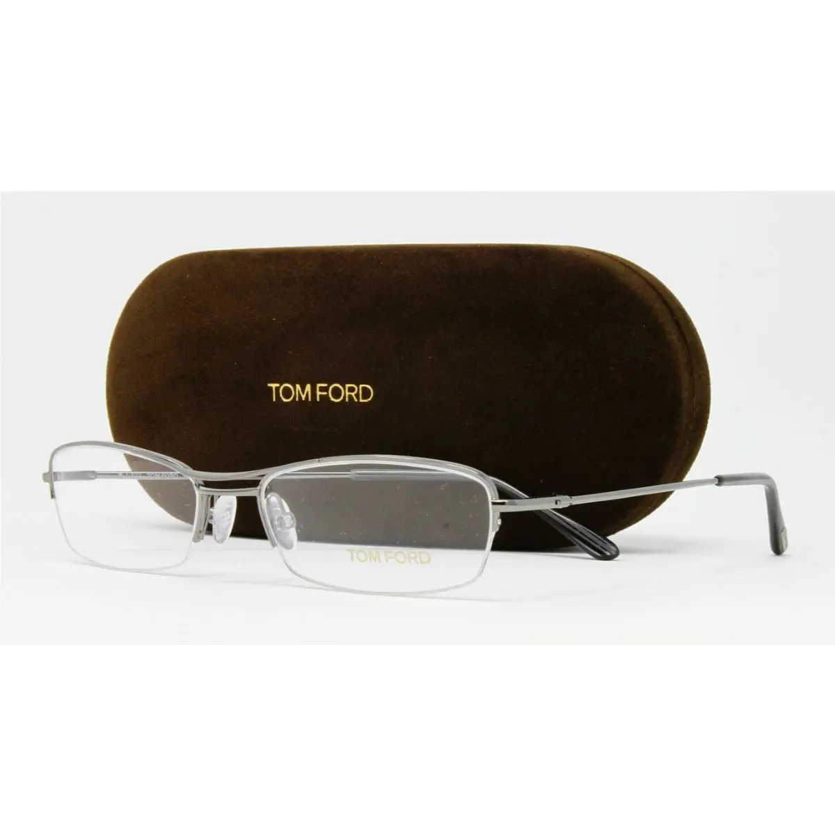 Tom Ford Eyeglasses Women`s Half Rim Metal 54mm Gunmetal FT5009V-731-54
