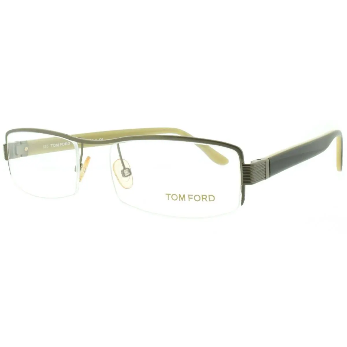 FT5093 753 Green / Olive Rectangular Optical Frames Eyeglasses by Tom Ford