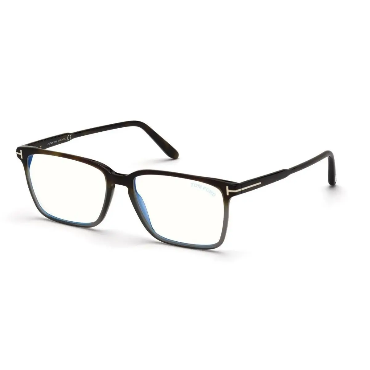 Tom Ford FT5696-B 056 Rectangular Havana Demo Lens 56 mm Men`s Eyeglasses