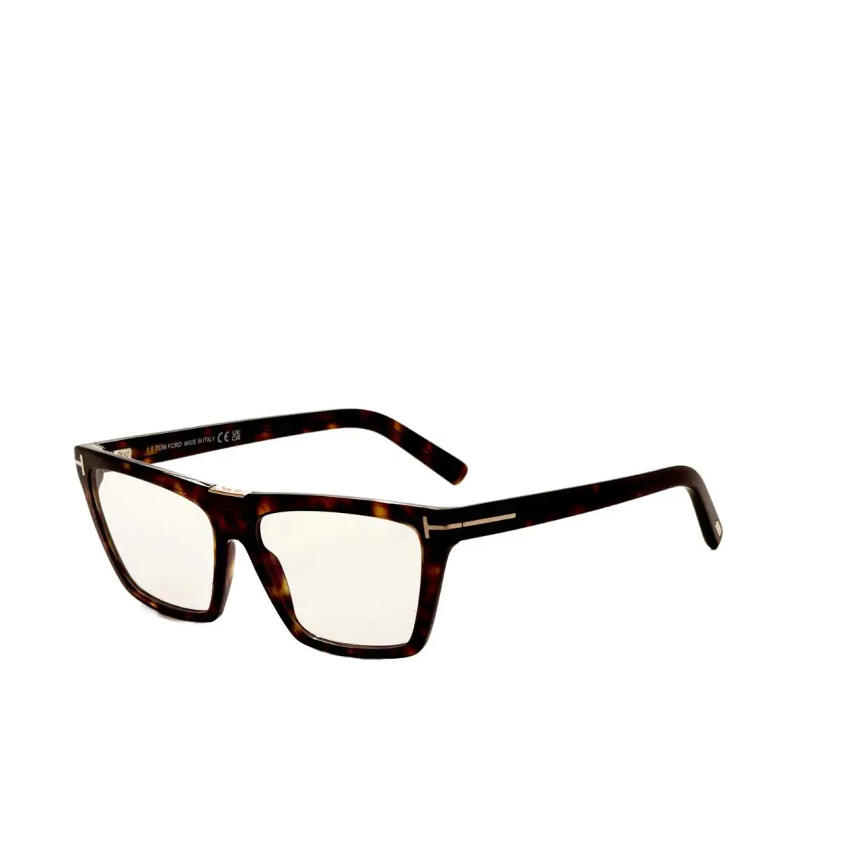 Women`s T-logo 57 mm Dark Havana Opticals FT5912-B-52-57 by Tom Ford