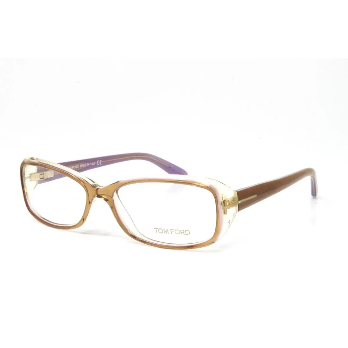 Tom Ford Eyeglasses Women`s Brown Crystal Plastic Frame 56mm FT5213V-050