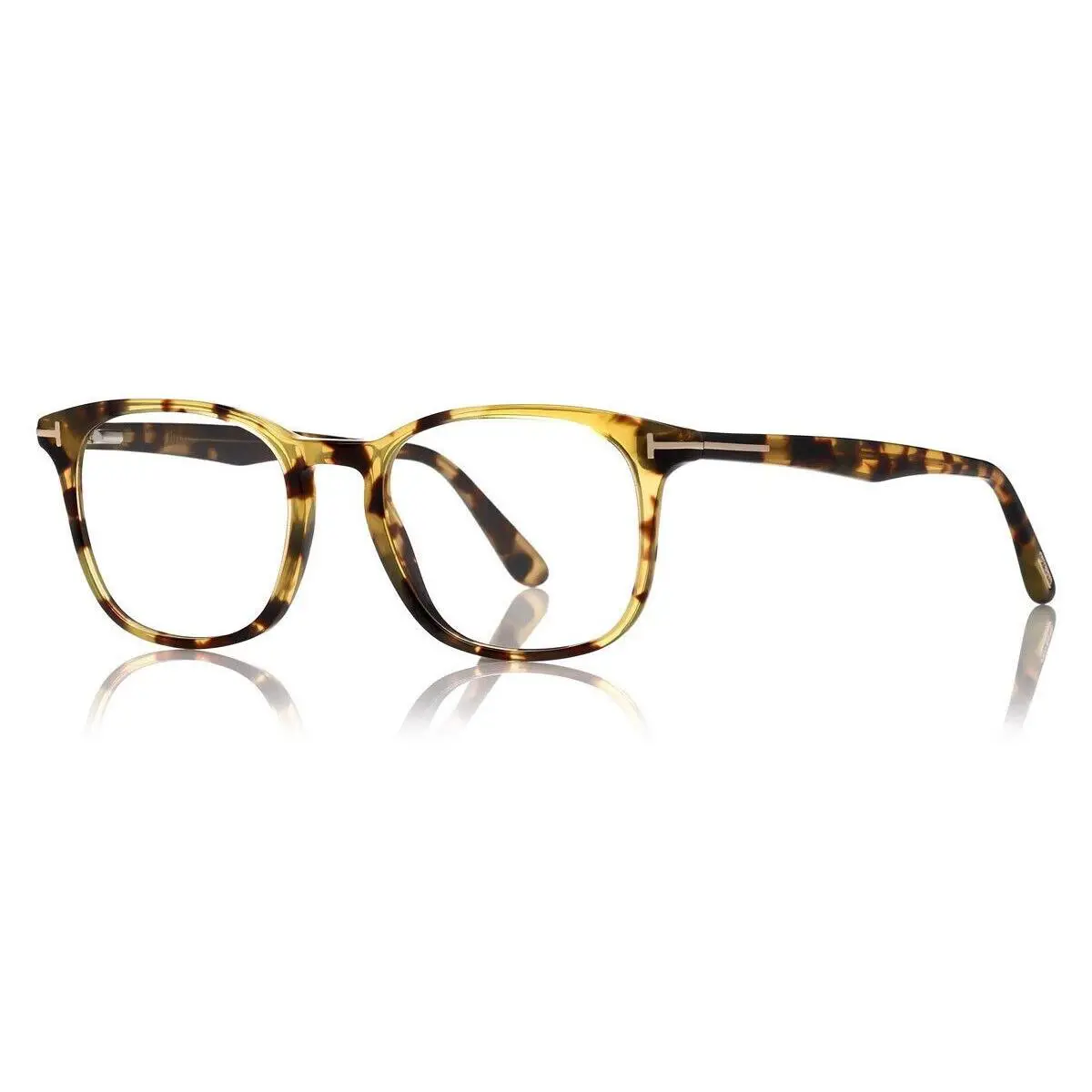 Tom Ford Eyeglasses FT 5505 053 Blonde Havana Frame Clear Demo Lens 52mm