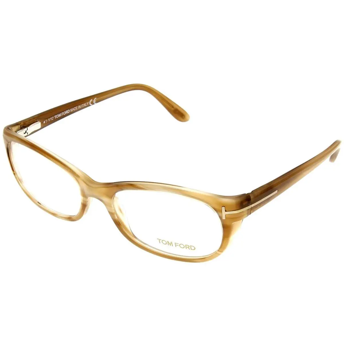 Tom Ford Eyeglasses Frame Unisex Brown Rectangular Fashion TF 5229 047