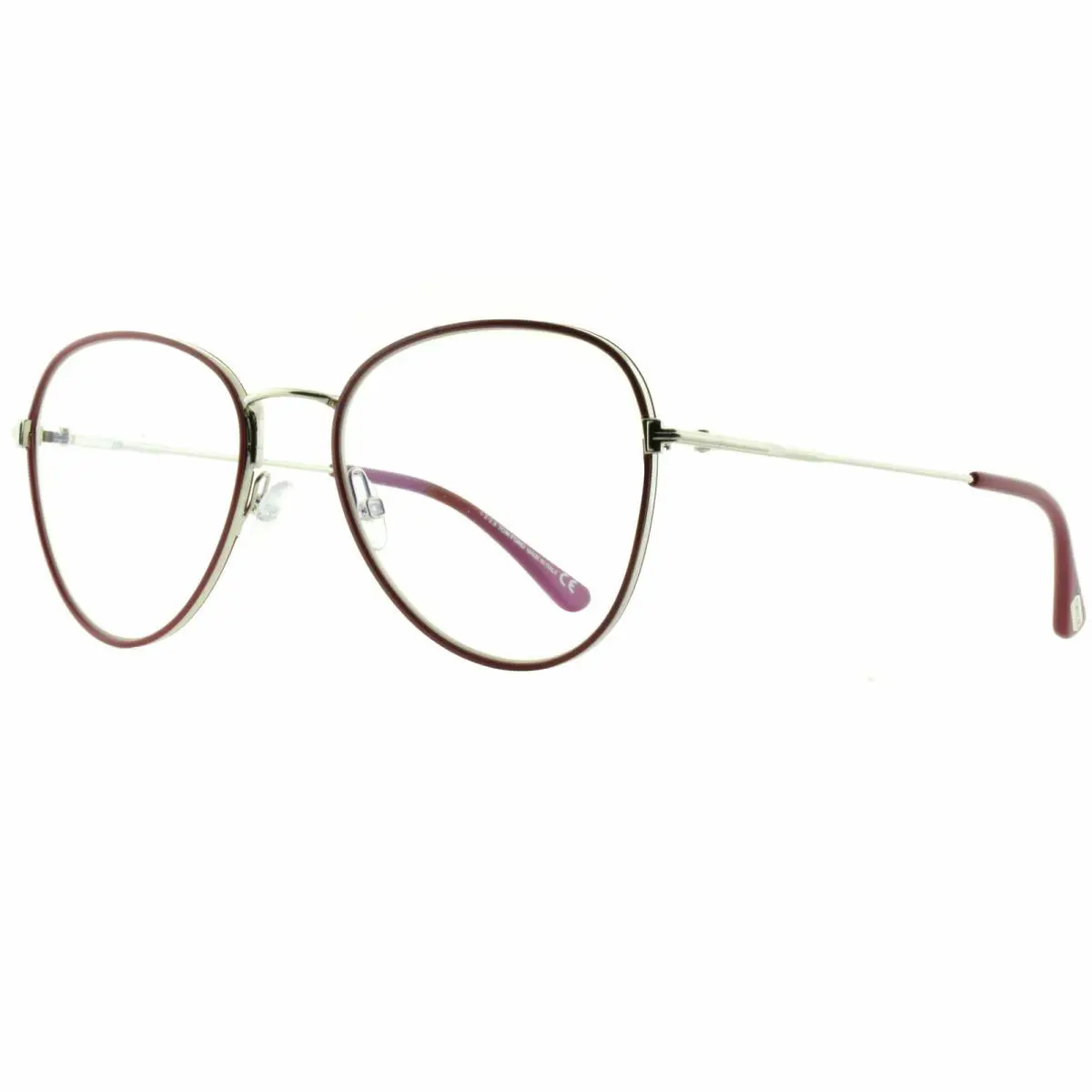 Tom Ford FT5631-B 075 Red Pilot / Round Optical Frames Eyeglasses