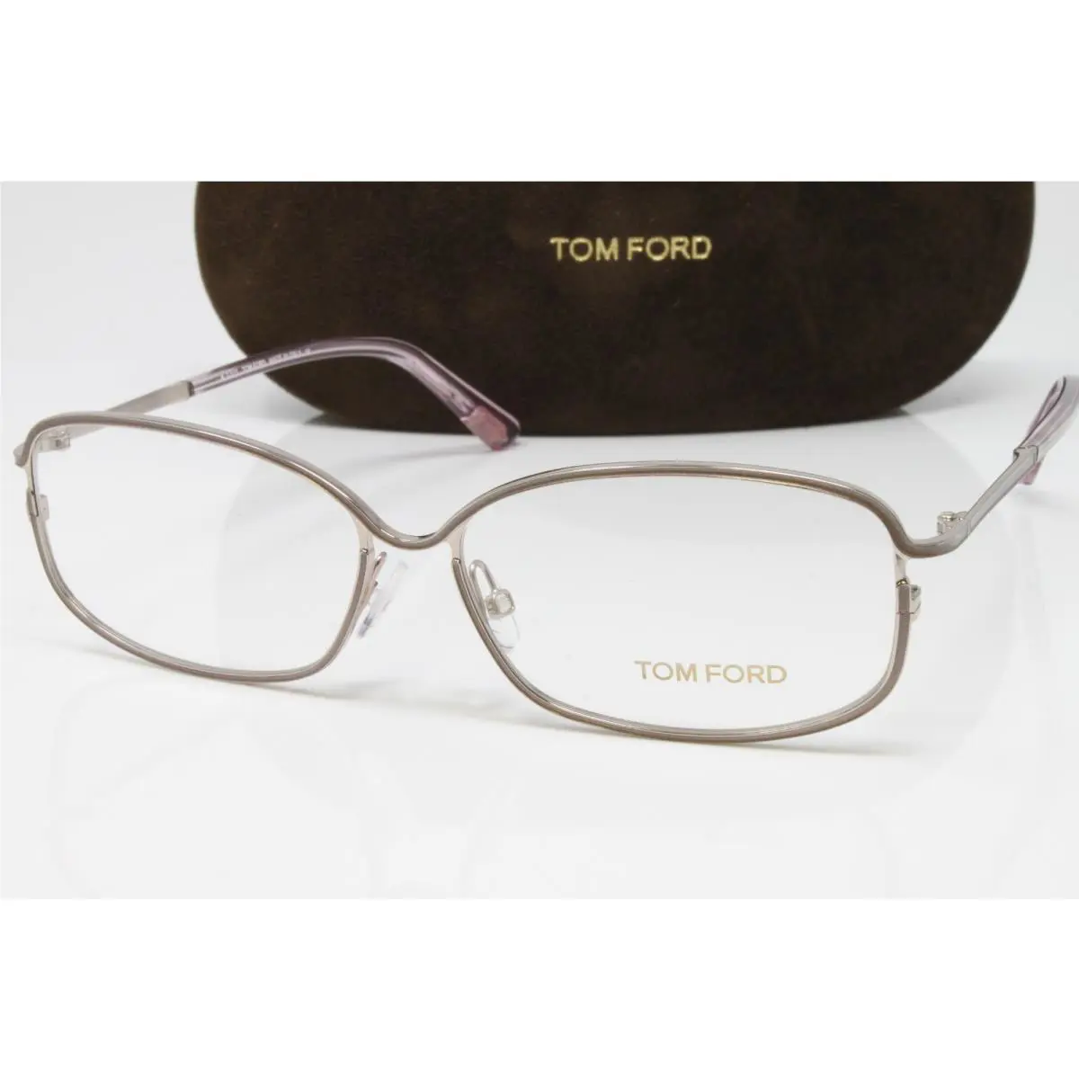 Tom Ford Women`s Eyeglasses Metal Frame FT5191V 072 Silver Pink 54mm